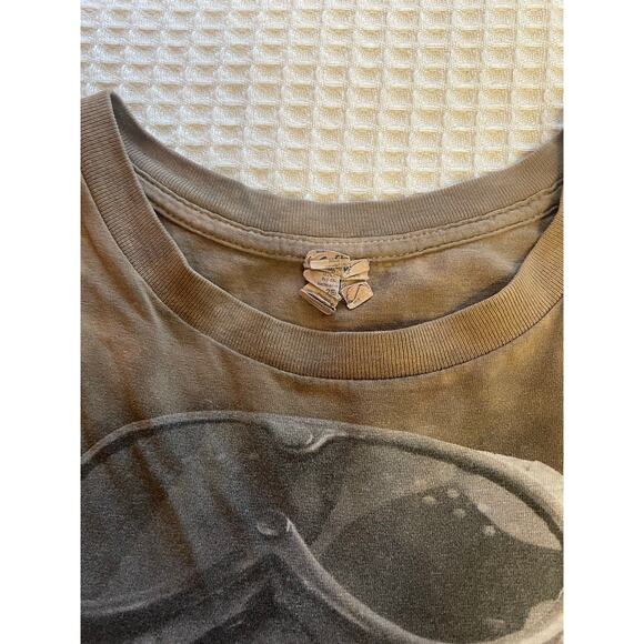 The Mountain Mens Cotton Y2K Green Tie Dye Bull Dog Army Graphic Tee Size 2XL - Picture 12 of 14